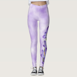De Leggings van de Bloem van de Krokus van de