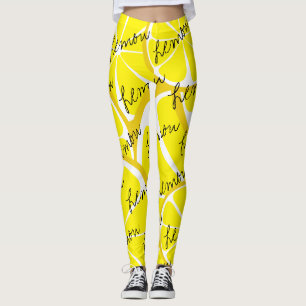 De Leggings van de Citroen van de Citrusvrucht van