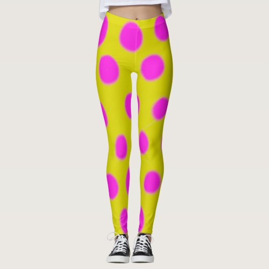 De Leggings van de roze Vrouwen van Stippen (Voorkant)