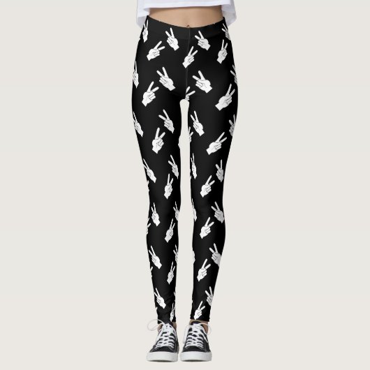 De leggings van het de handteken van de vrede (Voorkant)