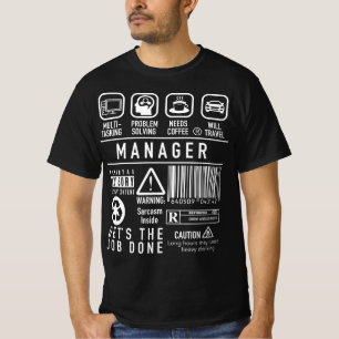 De Leider van het Team van de manager, Supervisor, T-shirt
