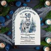 De leider van onze roedel Wolf 50ste verjaardagsfe Kaart