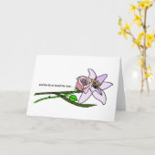 de lelie en nam toe kaart (Gele Bloem)