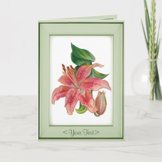 De Lelie van de dromer - pas aan Kaart (Voorkant)