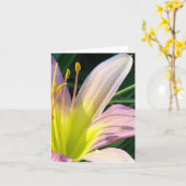 De Lelie van de goedemorgen!  Notecard Kaart (Gele Bloem)