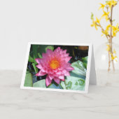 De lelie van de vijver kaart (Gele Bloem)