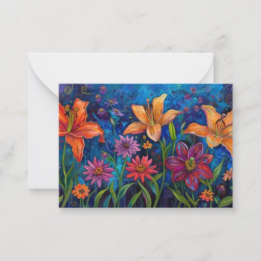 De Lelies van het Veld Notitiekaartje (Voorkant)