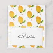 De Lemon Place-kaart (Buitenkant ongevouwen)