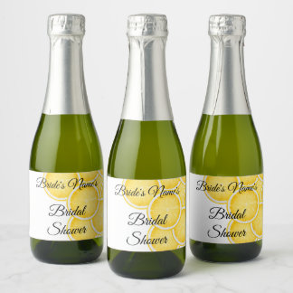 De Lemon Spritz Vrijgezellenfeest Mini Fles Sparkling Wijnetiket