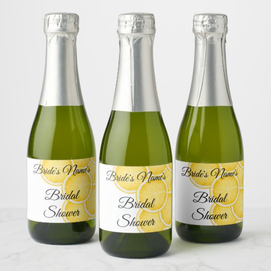 De Lemon Spritz Vrijgezellenfeest Mini Fles Sparkling Wijnetiket (Flessen)