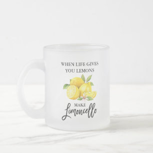 De Lemons Limoncello van het Manuscript van de bor Matglas Koffiemok