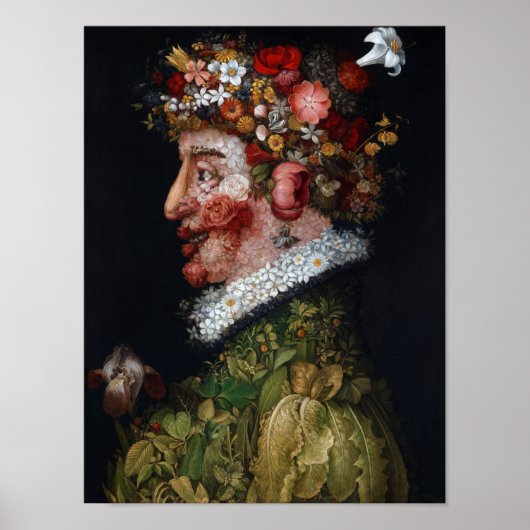 De lente, Arcimboldo Poster (Voorkant)