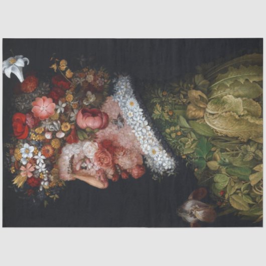 De lente, Arcimboldo Tissuepapier (Voorkant)