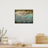 De lente barst overal uit poster (Keuken)