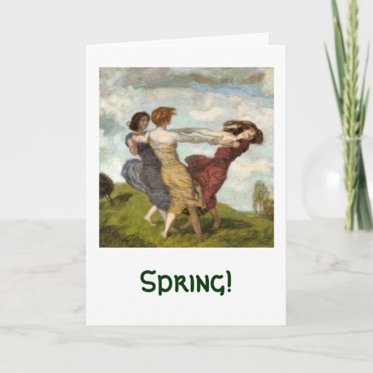 De lente! feestdagen kaart (Voorkant)