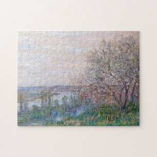 De lente in het Fijne Art. van Vetheuil Monet Legpuzzel