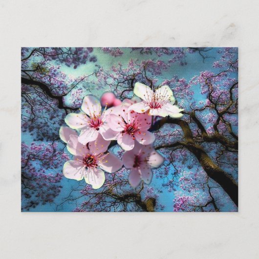 De lente is er briefkaart (Voorkant)