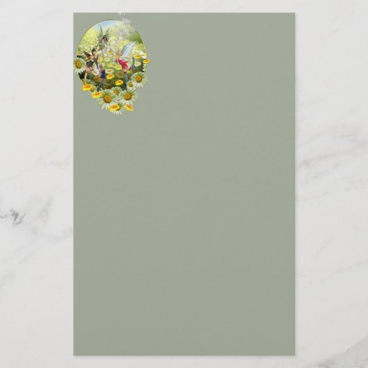 De lente is er briefpapier (Voorkant)