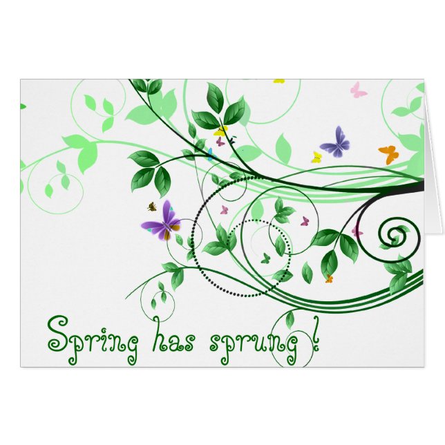 De lente is gestroomd (Voorkant Horizontaal)