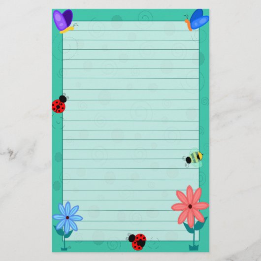 De lente is hier! briefpapier (Voorkant)