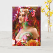 de lente kaart (Gele Bloem)