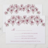 De lente kersenbloesem de bruiloft van uitnodiging (Voorkant / Achterkant)