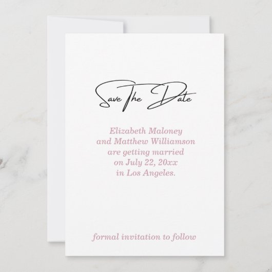 De lente kersenbloesem de bruiloft van uitnodiging (Achterkant)