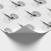 De leon zwemt in het moonlight-verlooppapier cadeaupapier (Hoek)