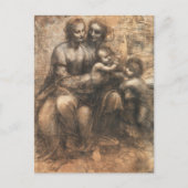 De Leonardo Cartoon van Leonardo da Vinci Briefkaart (Voorkant)