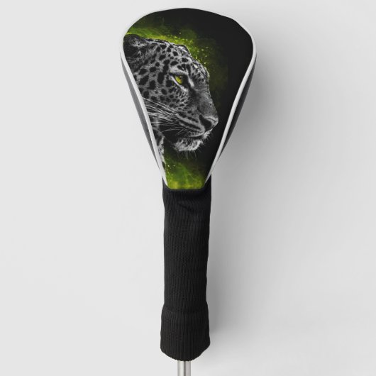 de leopardo con humo verde golfheadcover (Voorkant)