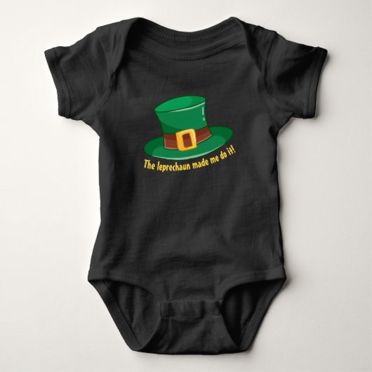 De leprechaun deed het. romper (Voorkant)