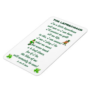 DE LEPRECHAUN POEM MAGNEET
