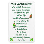 DE LEPRECHAUN POEM MAGNEET (Verticaal)