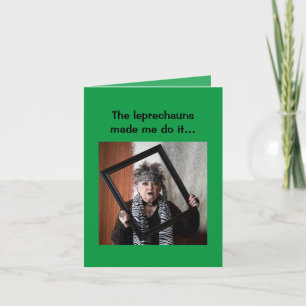De Leprechauns lieten me het Wenskaart doen Kaart