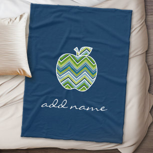 De Leraar Apple van de douane met Trendy Patroon Fleece Deken