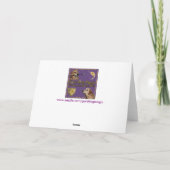 De Leraar van de Appelen van het golden retriever Bedankkaart (Achterkant)