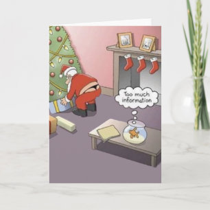 De Leren riem van de kerstman Feestdagen Kaart