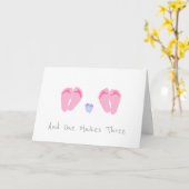 De lesbische Jongen van het Baby van het Paar Kaart (Gele Bloem)