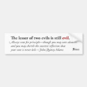 De Lesser van Twee Eeuwen... Bumpersticker (Voorkant)