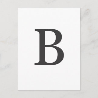 "de letter B" Briefkaart
