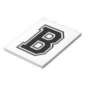 De letter B, Collegiate Alphabet Notitieblok (Gedraaid)