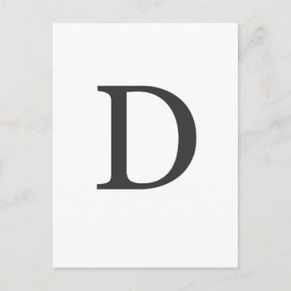 "de letter D" Briefkaart
