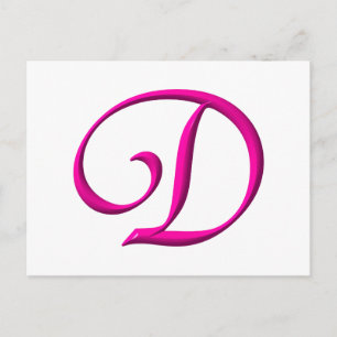 De letter D Briefkaart