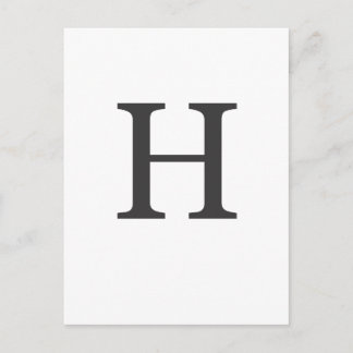 "de letter H" Briefkaart