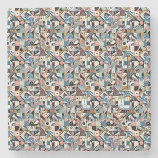 De LETTER J Stereogram Stenen Onderzetter