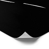 de letter K in gebarentaal Poster (Hoek)