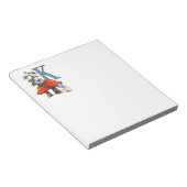 De letter K, INITIAAL, Toadstools, Gnome, Ladybug Notitieblok (Schuin)