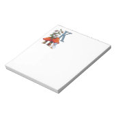 De letter K, INITIAAL, Toadstools, Gnome, Ladybug Notitieblok (Gedraaid)