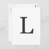"de letter L" Briefkaart (Voorkant / Achterkant)