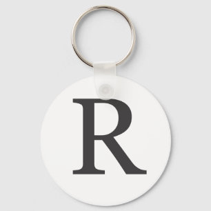 "de letter R" Sleutelhanger